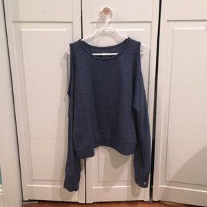 Navy blue long sleeve shirt